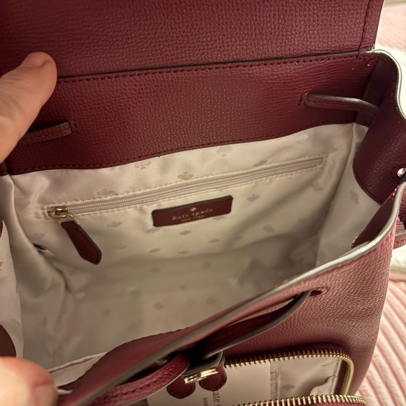 Kate Spade Deep Red Backpack - Picture 6 of 7